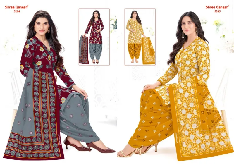 Hansika Vol 32 By Shree Ganesh Cotton Printed Dress Material 